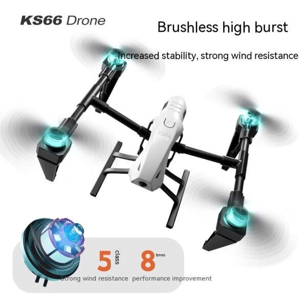 Full Set Of Alloy KS66 UAV Outdoor Sports Aerial Remote-control Smart Toys - Image 5