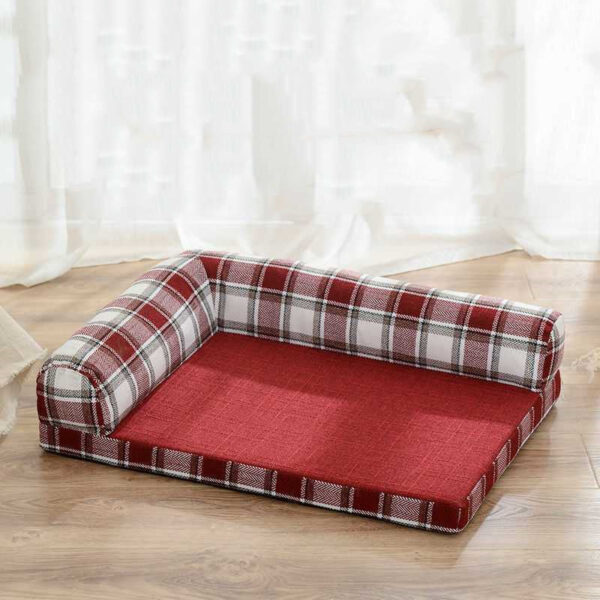Removable And Washable Cushions Scratch-resistant Linen Dog Sofa Bed - Image 2