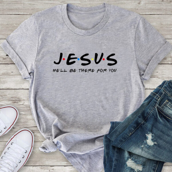 Jesus Print Women Tshirts Cotton Clothes Tops - Image 3