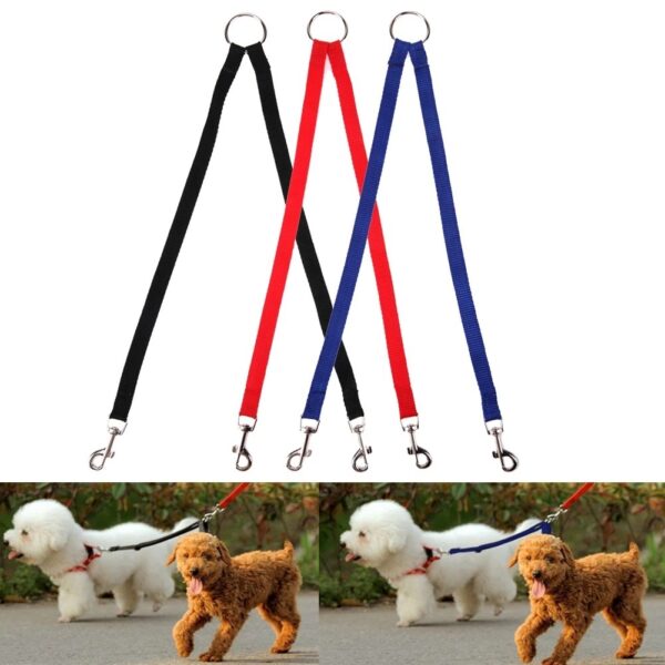One For Two Dog Leashes, Small Dog Leashes, Two-Headed Pet Leashes, A Rope For Two Dogs, A Dog Leash - Image 7