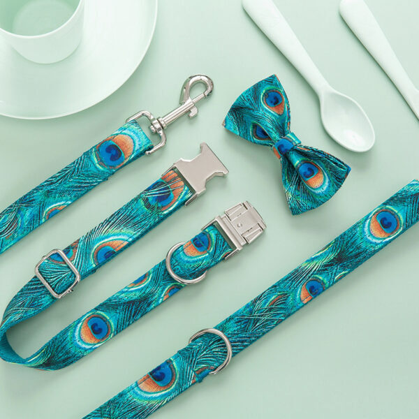 For Dog Collar Popular Pet Leash Dog Bow Set Medium-sized Dog Pet Supplies - Image 2