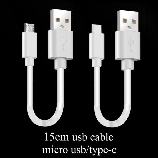 15cm Short Micro USB Cable Type C Mobile Phone Cables Fast - Image 5