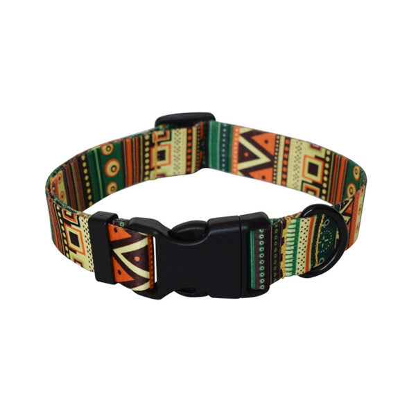 Ribbon dog rope ethnic pet productsPrinted dog collar - Image 4