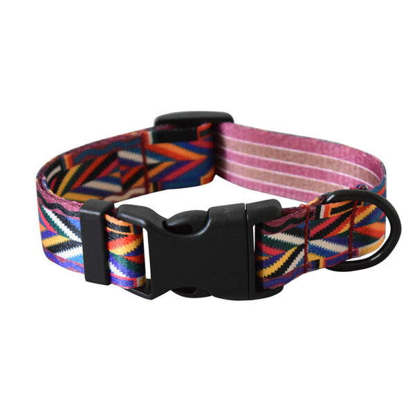 Ribbon dog rope ethnic pet productsPrinted dog collar - Image 9