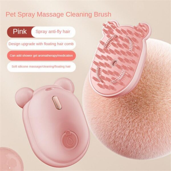 Cat Hair Removal Combs Steam Brush Comb Dog Brush Spray Cat Hair Brushes Massage Pet Grooming 3 In 1 Pet Brush - Image 3