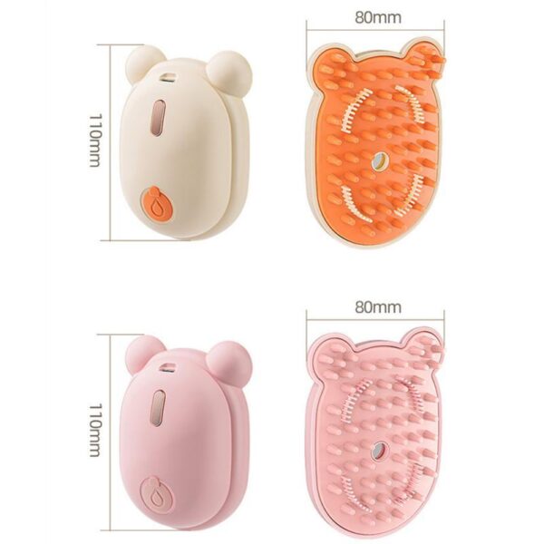 Cat Hair Removal Combs Steam Brush Comb Dog Brush Spray Cat Hair Brushes Massage Pet Grooming 3 In 1 Pet Brush - Image 2