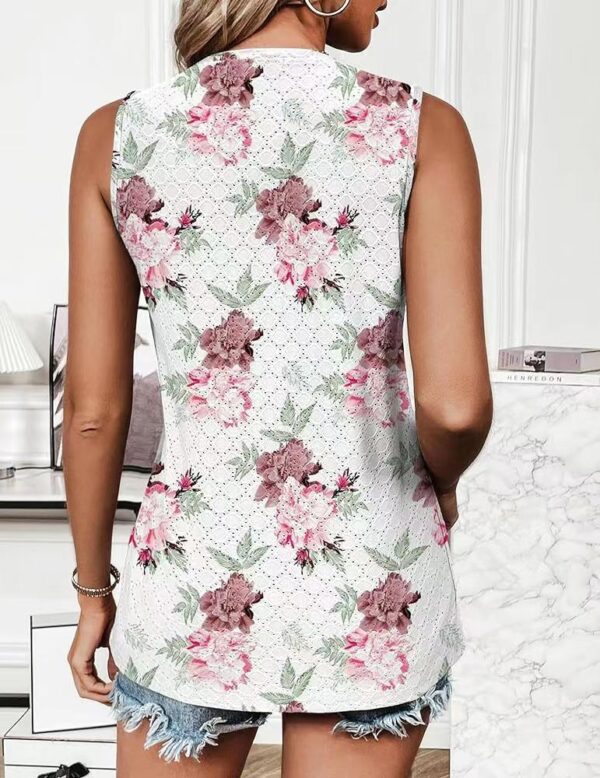 Loose Hollow Vest Ins Fashion Solid Round Neck Sleeveless Tank Tops For Women Clothing - Image 7
