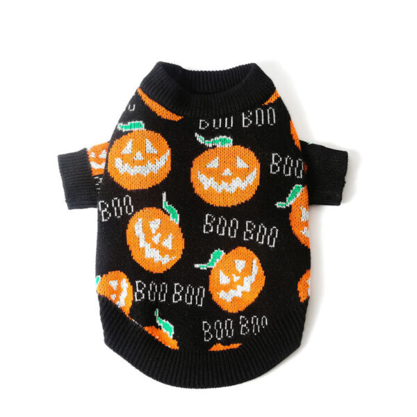 Halloween Pet Dog Sweater Pumpkin Pattern - Image 5