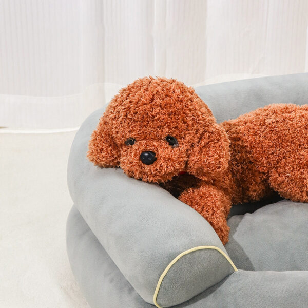 This Is A Pet Sofa Bed For Dogs And Cats, Made Of Soft Fabric And Designed For Small Pets To Sleep Comfortably - Image 3