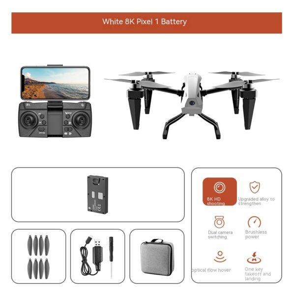 Full Set Of Alloy KS66 UAV Outdoor Sports Aerial Remote-control Smart Toys - Image 7