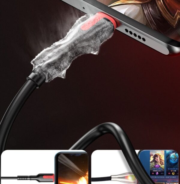 Fast Charge Data Cable One Drag Three 66W Braided USB - Image 4