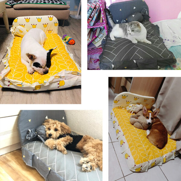 Teddy small dog pet bed - Image 4