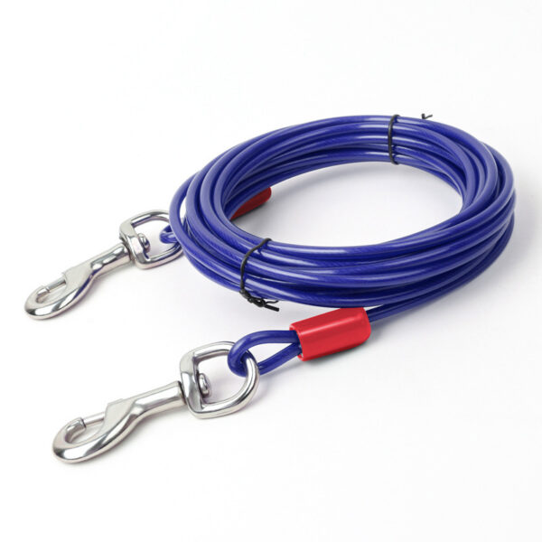 Double Hook Wire Rope Dog Leash - Image 9