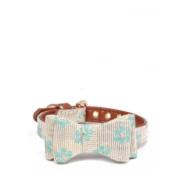 Pattern Dog Bow Collar Collar - Image 5