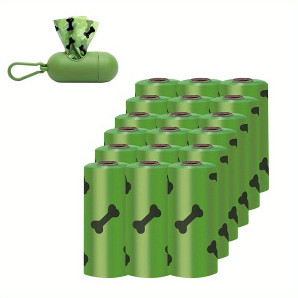 Environmentally Friendly Biodegradable Pet Litter Bags Dog Waste Bags With Dog Poop Bag Dispenser Dog Poop Bags Thickened Poop Bags Leak-Proof Dog Waste Bags For Pet Supplies - Image 3