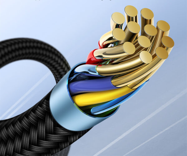 Lough Airbag Single Needle 360-degree Fast Magnetizing Data Cable One For Three - Image 2