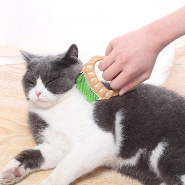 Pet Dog Cat Combs Shell Shaped Hair Remover Brush Pet Grooming Tools Dog Massage Comb Brush For Remove Pet Cat Loose Hairs - Image 3
