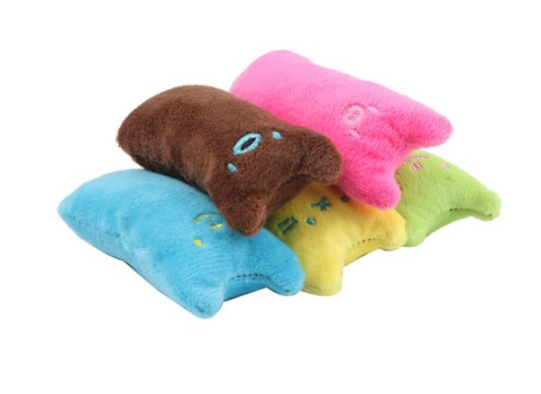 Catnip Cat Toys Pillow Interactive Cat Toy Catnip Pet Supplies Pillow Thumb Plush Teeth Grinding Bite Mint Cat Accessories - Image 2