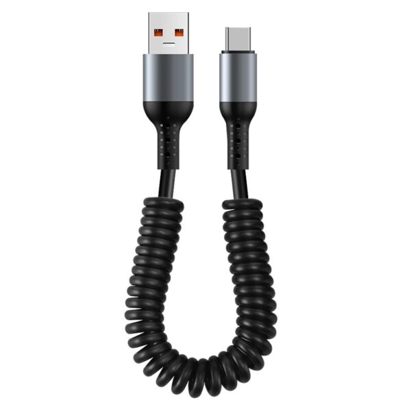 Spring Retractable Storage Mobile Phone Charging Cable - Image 5