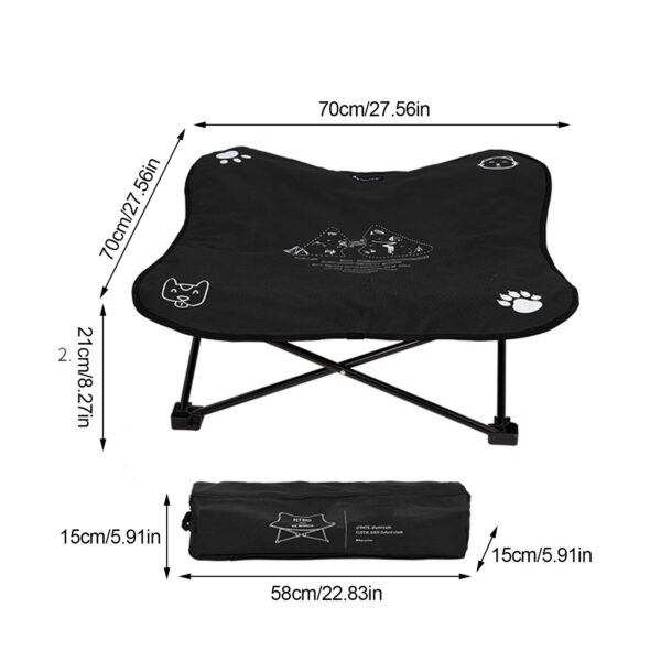 Outdoor detachable and washable pet folding bed - Image 6