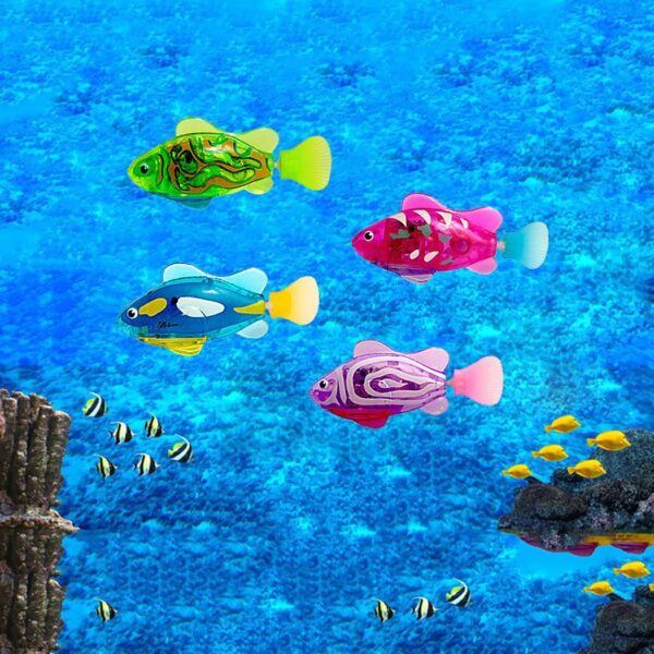 Pet Fish Electronic Cat Toys With Grass LED Light Toys - Image 9