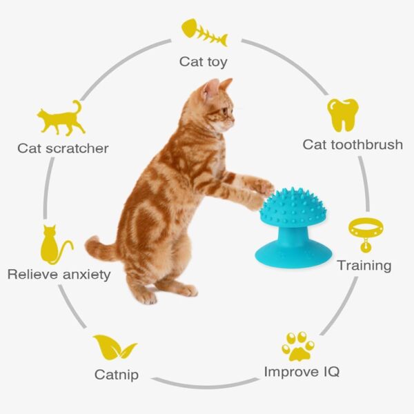 Cat Scratcher Cat Self Groomer Remove Loose Fur Cat Mint Massager Cat Scratcher Cat Massage Combs For Short Long Fur Cats Kitten Massager Cat Brushes - Image 2