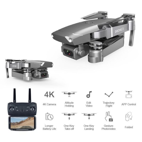 E68 Quadcopter Folding Drone - Image 9