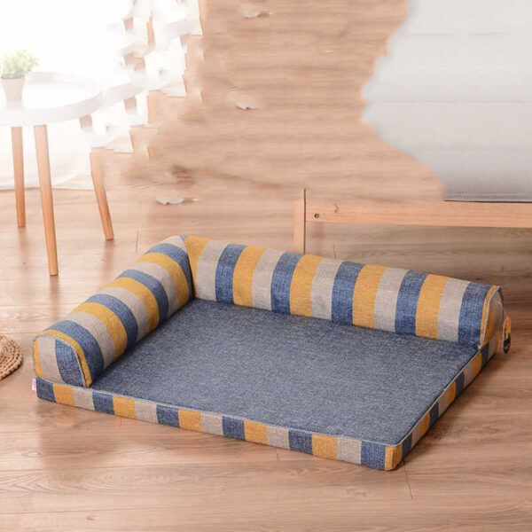 Removable And Washable Cushions Scratch-resistant Linen Dog Sofa Bed - Image 8