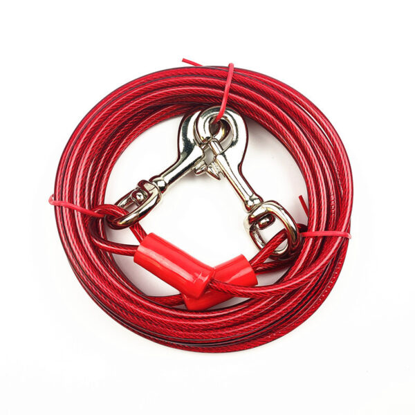 Double Hook Wire Rope Dog Leash - Image 3