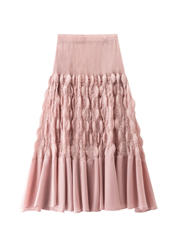Niche Design Slimming Graceful Pleated Skirt - Image 5