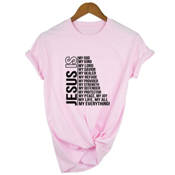 Jesus Is My God King Everything Women Vintage Tops Tshirts - Image 2