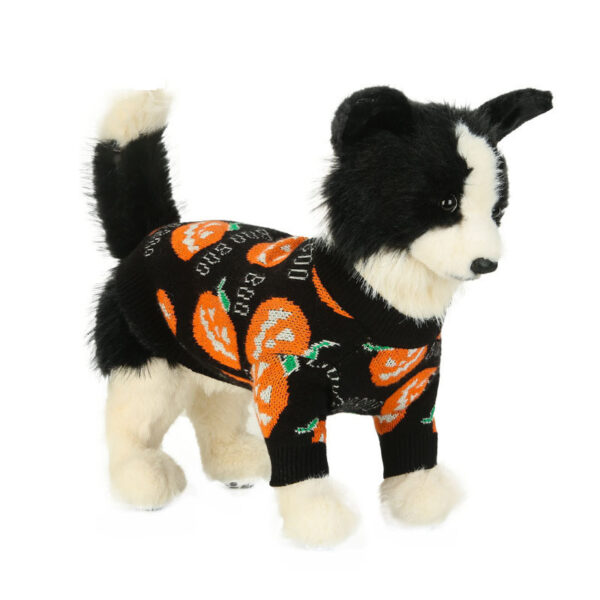 Halloween Pet Dog Sweater Pumpkin Pattern - Image 3