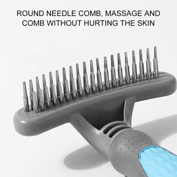 Pet Grooming Comb Cute Pet Grooming Comb Hair Removal Combs Effective Rustproof Shedding Brush For Puppies Pets Acceessories - Image 9