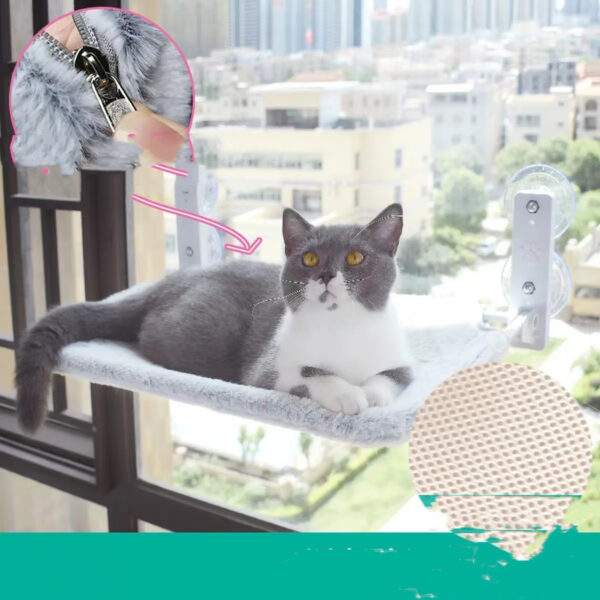 Cat Suction Cup Window Glass Hammock Pet Cat Pets Products - Image 2