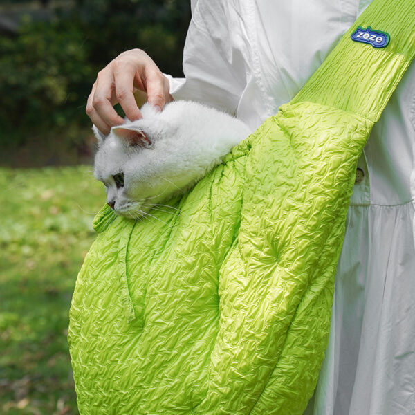 Dog Carriers For Small Dogs Puppy Carrier Bag With Pet Cat Pet Cat Dog Slipped Out Portable Shoulder Diagonal Warm Small Dogs - Image 3