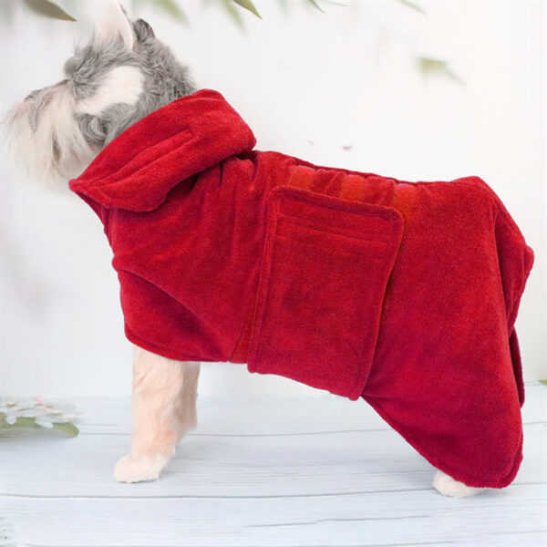 Waist-wrapped Microfiber Bathing Pet Dry Clothes - Image 4