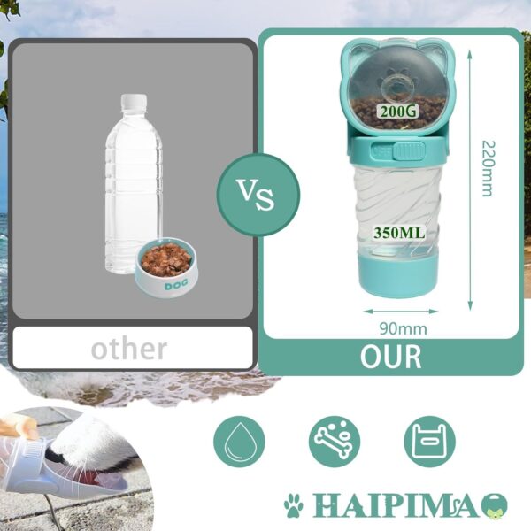 3 In 1 Pet Water Bottle Outdoor Portable Dog Water Bottle With Food Container Garbage Bags Dispenser For Cat Puppy Pets Stuff Accessories For Walking Hiking Travel - Image 10