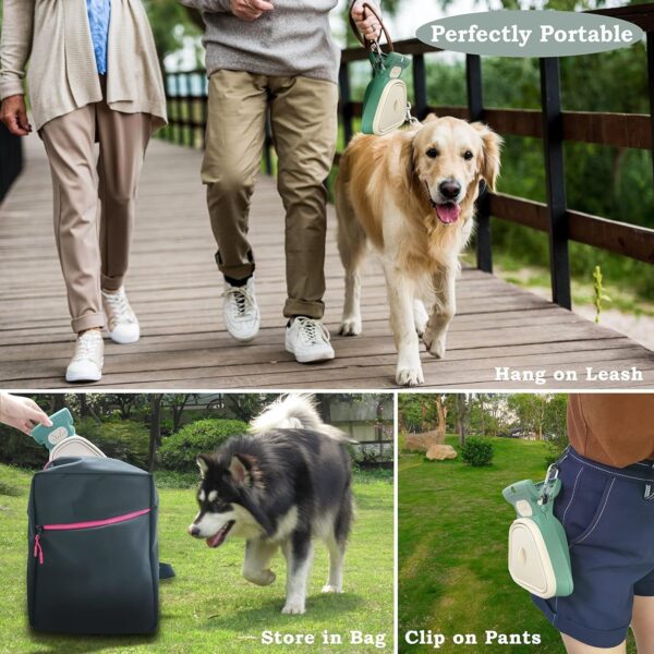 Pooper Scooper Portable And Handheld Size For Walking Large And Small Dogs Outside Yard Or Travel Outdoors Pup Poop Scoop With Container And Pet Waste Bag Attachment - Image 8