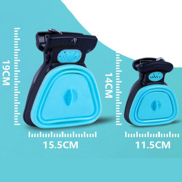 Pooper Scooper Portable And Handheld Size For Walking Large And Small Dogs Outside Yard Or Travel Outdoors Pup Poop Scoop With Container And Pet Waste Bag Attachment - Image 5