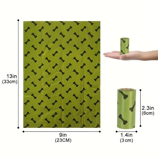 Environmentally Friendly Biodegradable Pet Litter Bags Dog Waste Bags With Dog Poop Bag Dispenser Dog Poop Bags Thickened Poop Bags Leak-Proof Dog Waste Bags For Pet Supplies - Image 6