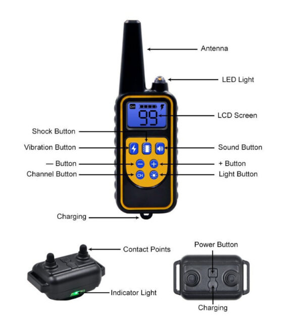 Electronic Remote Control Dog Barking Stop Charging Waterproof - Image 4