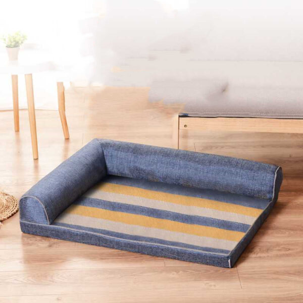 Removable And Washable Cushions Scratch-resistant Linen Dog Sofa Bed - Image 7