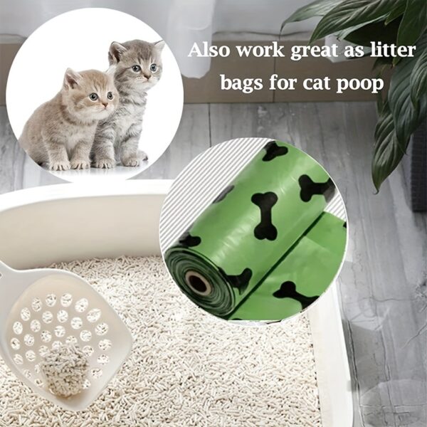 Environmentally Friendly Biodegradable Pet Litter Bags Dog Waste Bags With Dog Poop Bag Dispenser Dog Poop Bags Thickened Poop Bags Leak-Proof Dog Waste Bags For Pet Supplies - Image 10