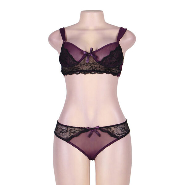 Sexy female three-point bra set - Image 6