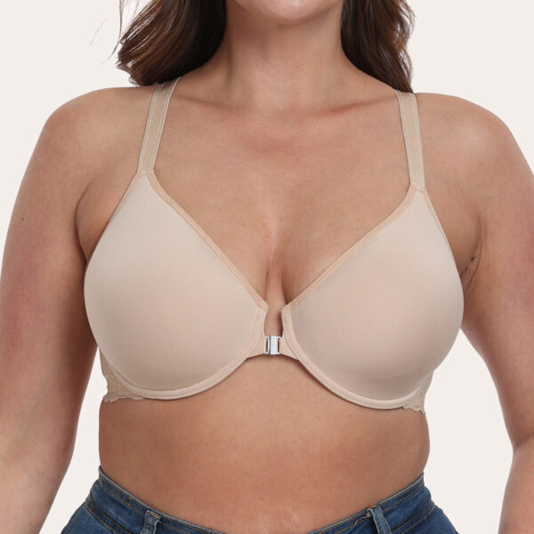 Thin Cup With Steel Ring Front Closure Bra Underwear