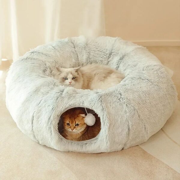 Basket beds for cats Cats Bed Christmas Beds Cats Plush Cushions Warm All For Winter Pet Supplies Basket Accessories Houses And Habitats Products Mat - Image 6