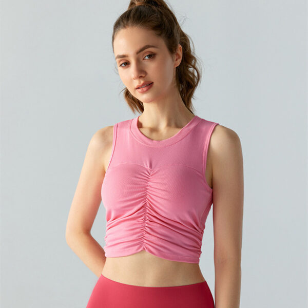 Female Summer Yoga Sports Belt Chest Pad Vest