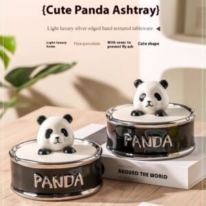 Creative Panda Ashtray Home Living Room Decoration