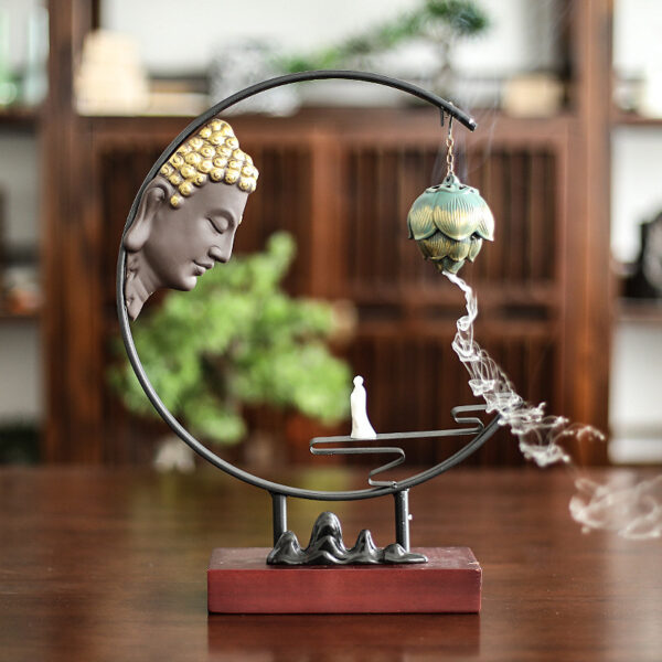 Backflow Incense Burner Home Living Room Decoration - Image 2