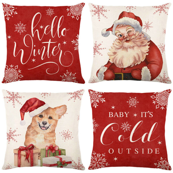 Home Living Room Decoration Christmas Pillow Cover - Image 5